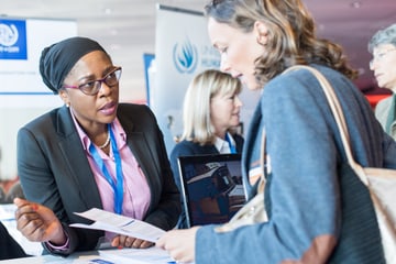 Networking in the career fair