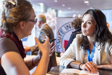 ICRC booth in the career fair