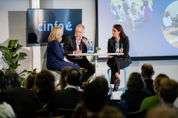 Shazia Islamshah and Pascal Bijleveld at Forum cinfo 2022 Local ownership
