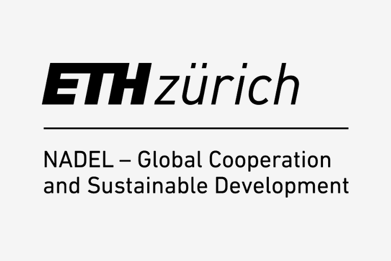 ETH Zurich logo with text on global cooperation and sustainable development.